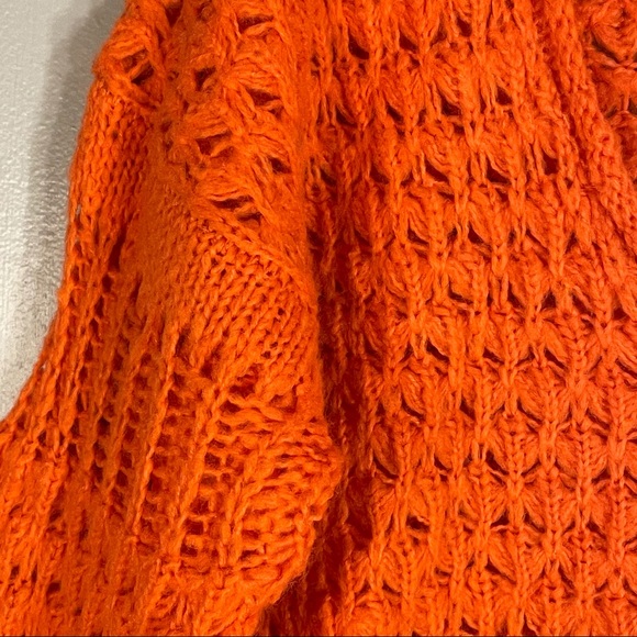 NWT Free People Crashing Waves Pullover Oversized Chunky Knit Boho Sweater Sz L - Picture 10 of 16